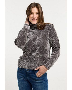 Ragwear Rollkragenpullover Janna Short - Grau