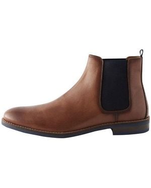 Next Chelsea-Stiefel Aus Leder Chelseaboots - Braun