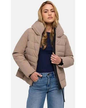 Navahoo Outdoorjacke Stepptänzchen Xiv Warme Damen Steppjacke Mit Kapuze - Schwarz