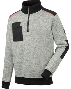 Würth MODYF Troyer Perseus Fleecepullover mit Zipper Arbeits-Fleecetroyer für Handwerker - Grau