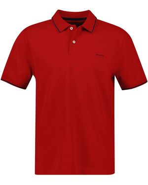 GANT Piqué-Poloshirt - Rot