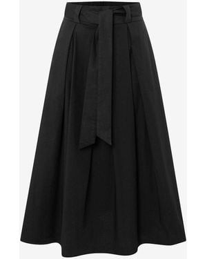 MORE&MORE &MORE Hosenrock Poplin Print Skirt 0790 - Schwarz