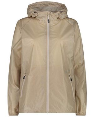 CMP Regenjacke Damen Regenjacke Jacket Rain Fix Hood 35X7376 - Natur