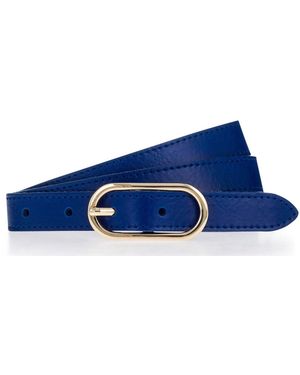 Tamaris Ledergürtel Slim Belt Aus Echtem Leder - Schwarz