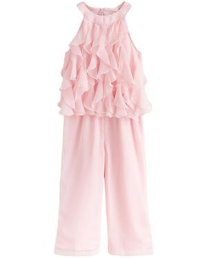 Ted Baker By Ted Baker Jumpsuit mit Mesh + weitem Bein (1-tlg) - Pink