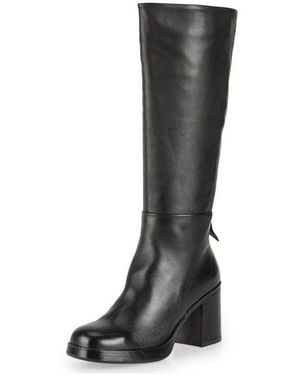Felmini Stiefel Leder Stiefel - Schwarz