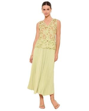 Lipsy Midikleid Premium 2-In-1-Hybrid-Kleid, Regular (1-Tlg) - Gelb