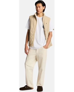 Lyle & Scott T-Shirt Kurzarmshirt (-tlg., 1) - Weiß