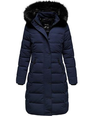 REPUBLIX Winterjacke Talia Damen Gefütterte Dicke Winter Jacke Mantel Parka Mit Kapuze - Blau