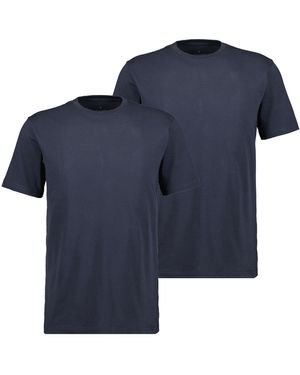 RAGMAN Shirt Basic (Sparpack) T-Shirts aus hochwertiger Baumwolle - Blau
