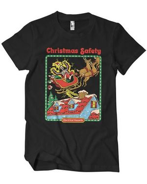 Steven Rhodes Christmas Safety Big Tall T-Shirt - Schwarz