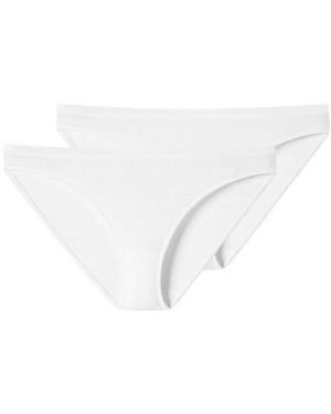 Schiesser Minislip 2Er Pack 95/5 Cotton (Spar-Set, 2-St) Mini Slip - Weiß