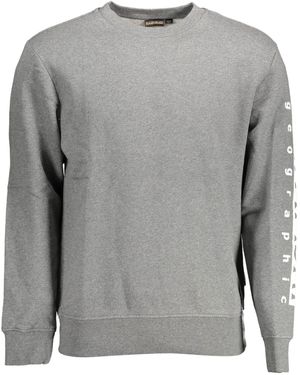 Napapijri Graues -Sweatshirt mit Rundhalsausschnitt und