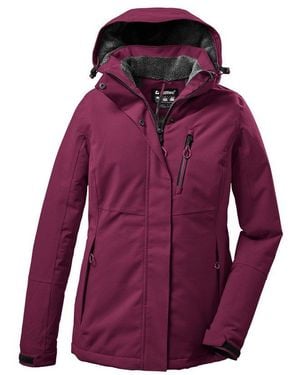 Killtec Outdoorjacke Kow 170 Kg Wmn Jckt Damen Funktionsjacke: Wasserdicht, Atmungsaktiv, Abnehmbare Kapuze - Lila