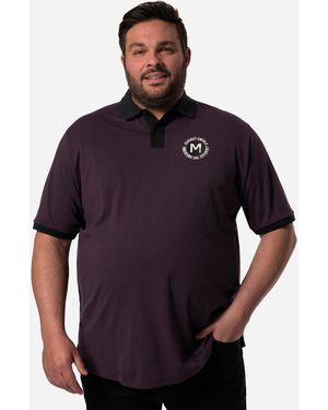 Men Plus Plus Men+ Poloshirt Halbarm Brust-Druck bis 8 XL - Blau