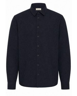 Blend Langarmhemd Klassischer Hemdkragen Langarm Für Herren (1-Tlg) Bhcaj Shirt - Blau