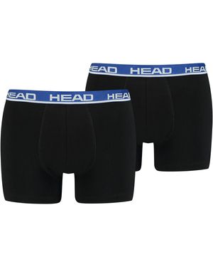 Head BASIC BOXER 2P (2er Pack) mit elastischem Logobund - Schwarz