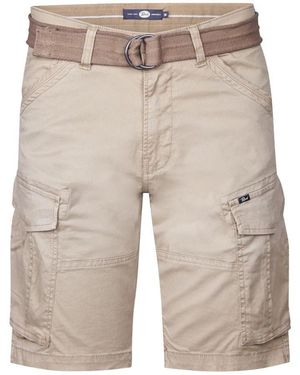 Petrol Industries Bermudas – Knielange Shorts im Cargostil - Natur