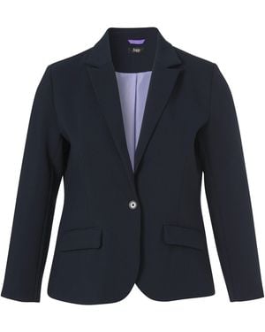FRAPP Jackenblazer (1-tlg) mit Reverskragen - Blau