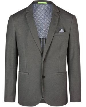 CALAMAR Cotton 2-Tone Sakko - Grau