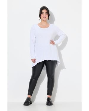 Angel of Style T-Shirt Strickshirt A-Linie Langarm - Weiß