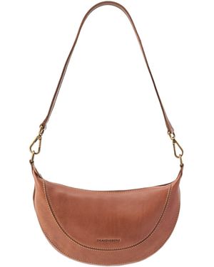 DRAKENSBERG Umhängetasche Half-Moon Bag »Mona« Karamell-Braun