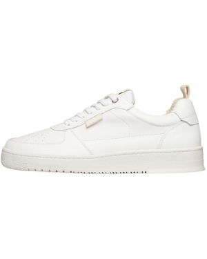 N91 Bball M AB sneaker Sneaker Turnschuh Leder handgefertigt, sportlicher Freizeitschuh - Weiß
