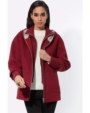 Manisa Allwetterjacke Wolljacke - Rot