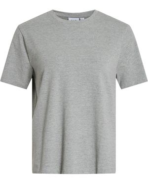 Vila Kurzarmshirt VINORA /S T-SHIRT - Grau