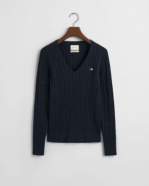 GANT V-Ausschnitt-Pullover - Blau