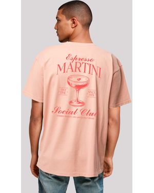 F4NT4STIC Shirt Espresso Martini Social Club Premium Qualität - Pink