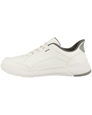 Geox U Vittour Plus A Herren Sneaker Turnschuhe, Sportschuhe, Freizeitschuhe, Halbschuhe, Schnürschuhe - Weiß