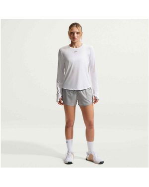 Nike Funktionsshirt One Classic Dri-Fit Long-Sleeve Top Mit Rundhalsausschnitt, Schweißableitend - Schwarz