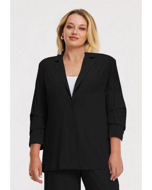 Yoek Jackenblazer Damen Blazer Mit Langarm - Schwarz
