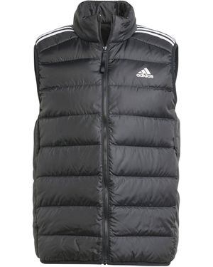 adidas Winterjacke ESS 3S L DOWN V BLACK - Grau