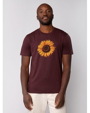 wat? Apparel Wat? Apparel T-Shirt Sonnenblume - Rot