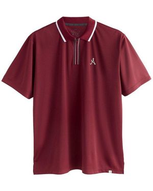 Next Poloshirt Active Golf Polohemd Mit Randstreifen (1-Tlg) - Rot