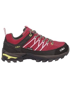 CMP Rigel Low WP (Trekking, wasserdicht) rot/schwarz Wanderschuh