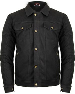 Md'M Motorradjacke Motorrad Jeans Jacke mit Protektoren in Schwarz, Grau oder Blau erhältlich