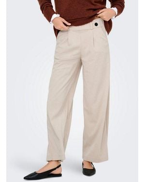 Jdy Cordhose Geggo Cord Pant Jrs Noos Polyester, Loose Fit - Natur