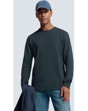 No Excess Langarm-T-Shirt - Blau