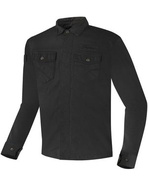 Bogotto Motorradjacke B-Swift Motorrad Hemd protektoren weitenverstellbar reißverschluss - Schwarz