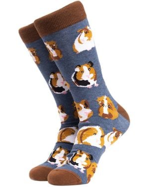Soctopus Freizeitsocken Meerschweinchen Socken in 37-42 im Paar - Blau