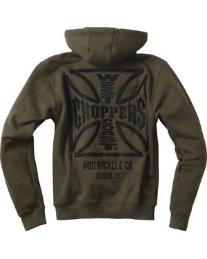 West Coast Choppers Kapuzenpullover Og Atx Zip Hoody Olive Green - Grün