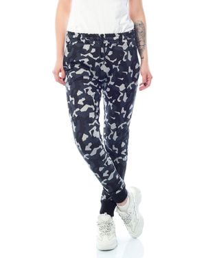Bongual Loungehose Camouflage Sweathose Tarnmuster - Blau