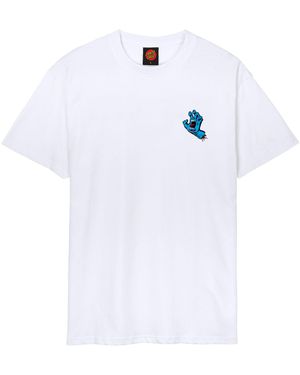Santa Cruz SCREAMING HAND CHEST T-SHIRT (1-tlg) - Weiß