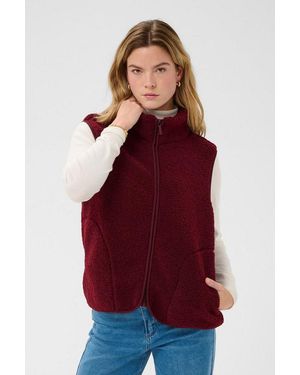 Kaffe Shirtweste Weste Kaally - Rot