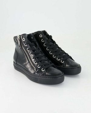 Paul Green 4024 Schnürstiefelette Obermaterial: Beschichtetes Leder - Schwarz