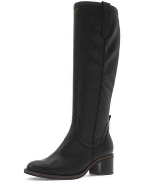 Gabor Stiefel Blockabsatz, Langschaftstiefel - Schwarz