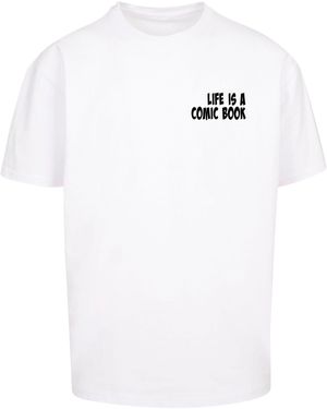 Merchcode T-Shirt Book Comic Heavy Oversized Tee (1-tlg) - Weiß